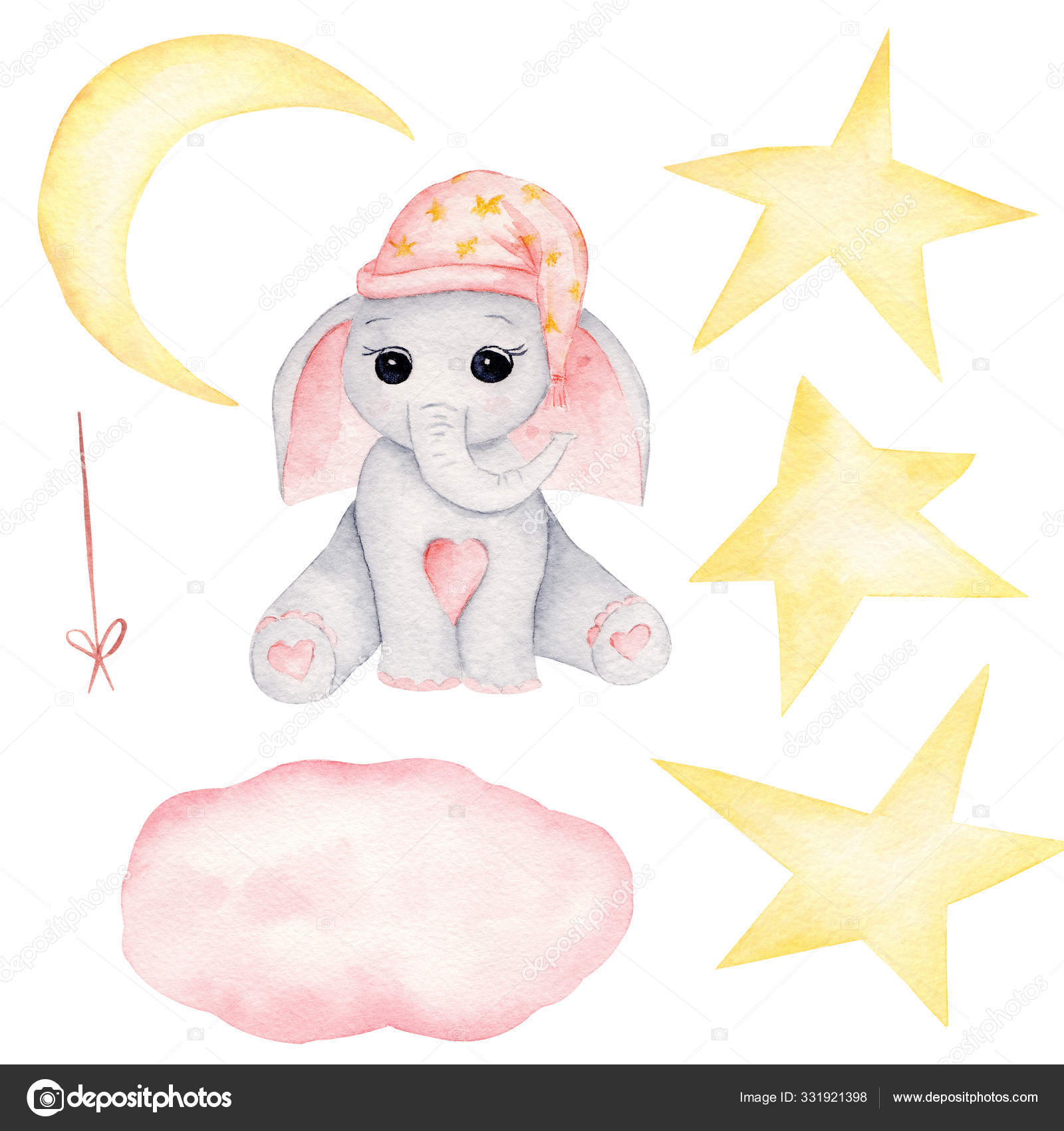 Número 4 Com Elefante Bonito E O Elefante Pequeno Do Bebê Ilustração do  Vetor - Ilustração de fonte, projeto: 117333577