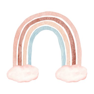 Suluboya el boyası gökkuşağı. Resimler beyaz arkaplanda izole edildi.