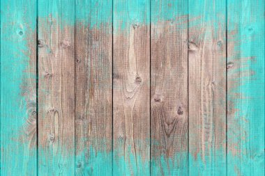 Ahşap arka plan kopya alanı ile kabaca boyanmış sınırında.