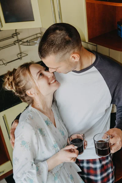 Día San Valentín Casa Relación Romántica Calidad Tiempo Pareja Día —  Fotos de Stock