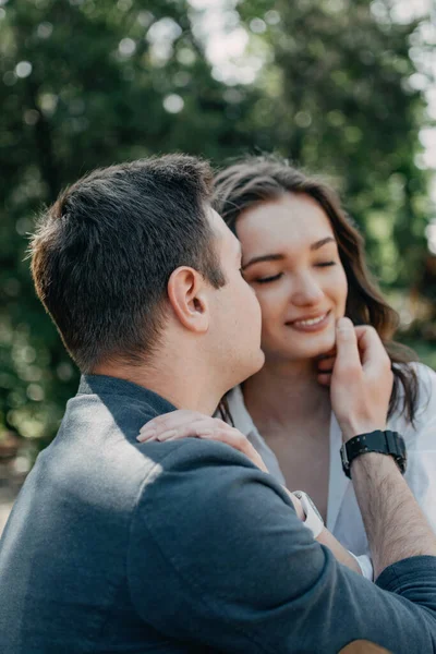 Concepto Pareja Amor Tiempo Calidad Juntos Mejorar Relación Toque Físico —  Fotos de Stock