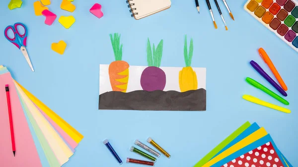 Kreativní Aktivity Cut Paper Art Easy Crafts Pro Děti Poutavé — Stock fotografie