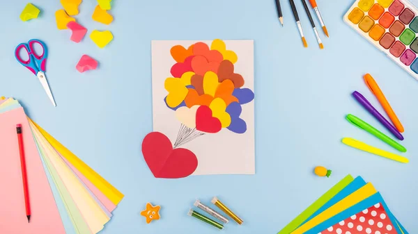 Kreativní Aktivity Cut Paper Art Easy Crafts Pro Děti Poutavé — Stock fotografie