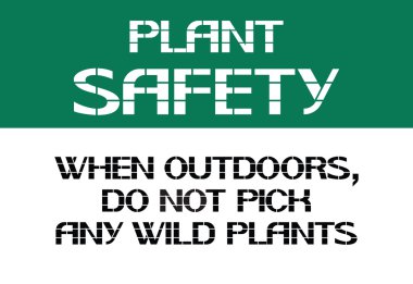 Plant safety sign. clipart