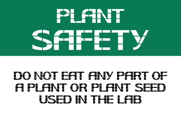 植物安全标志. — 图库矢量图片