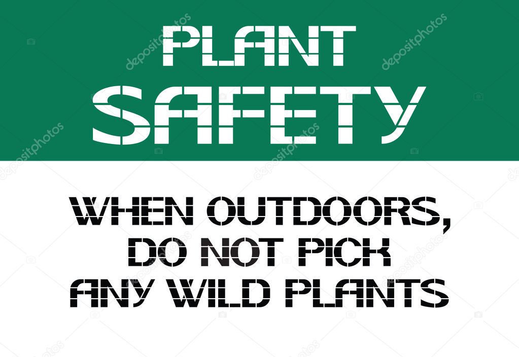 Plant safety sign.