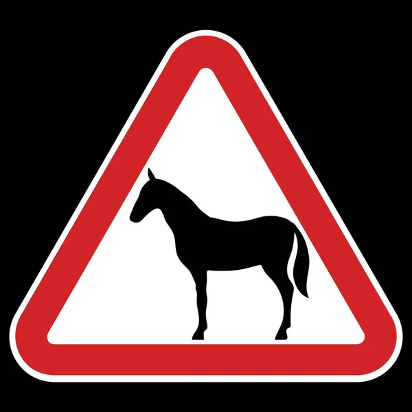 Vara försiktig häst. — Stock vektor