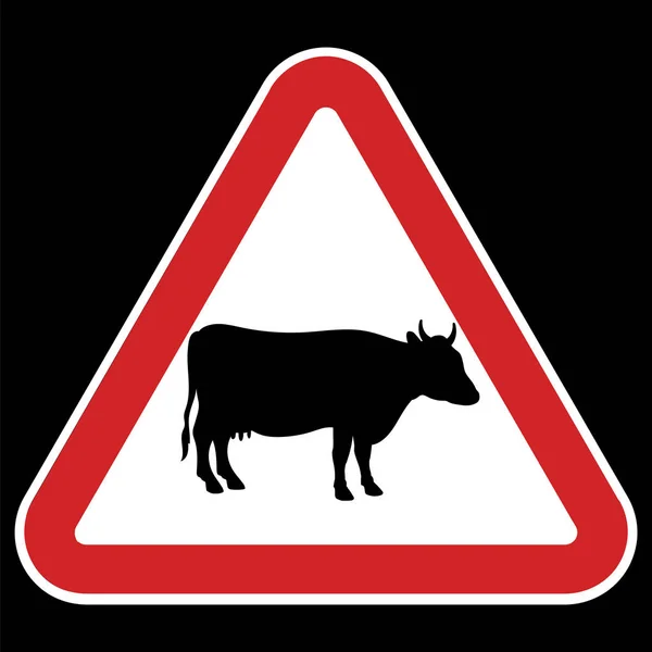 Uważać krów. — Wektor stockowy