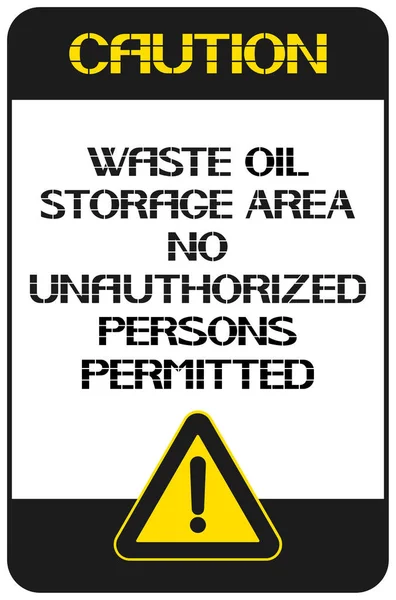 Oblast úložiště odpadního oleje. — Stockový vektor