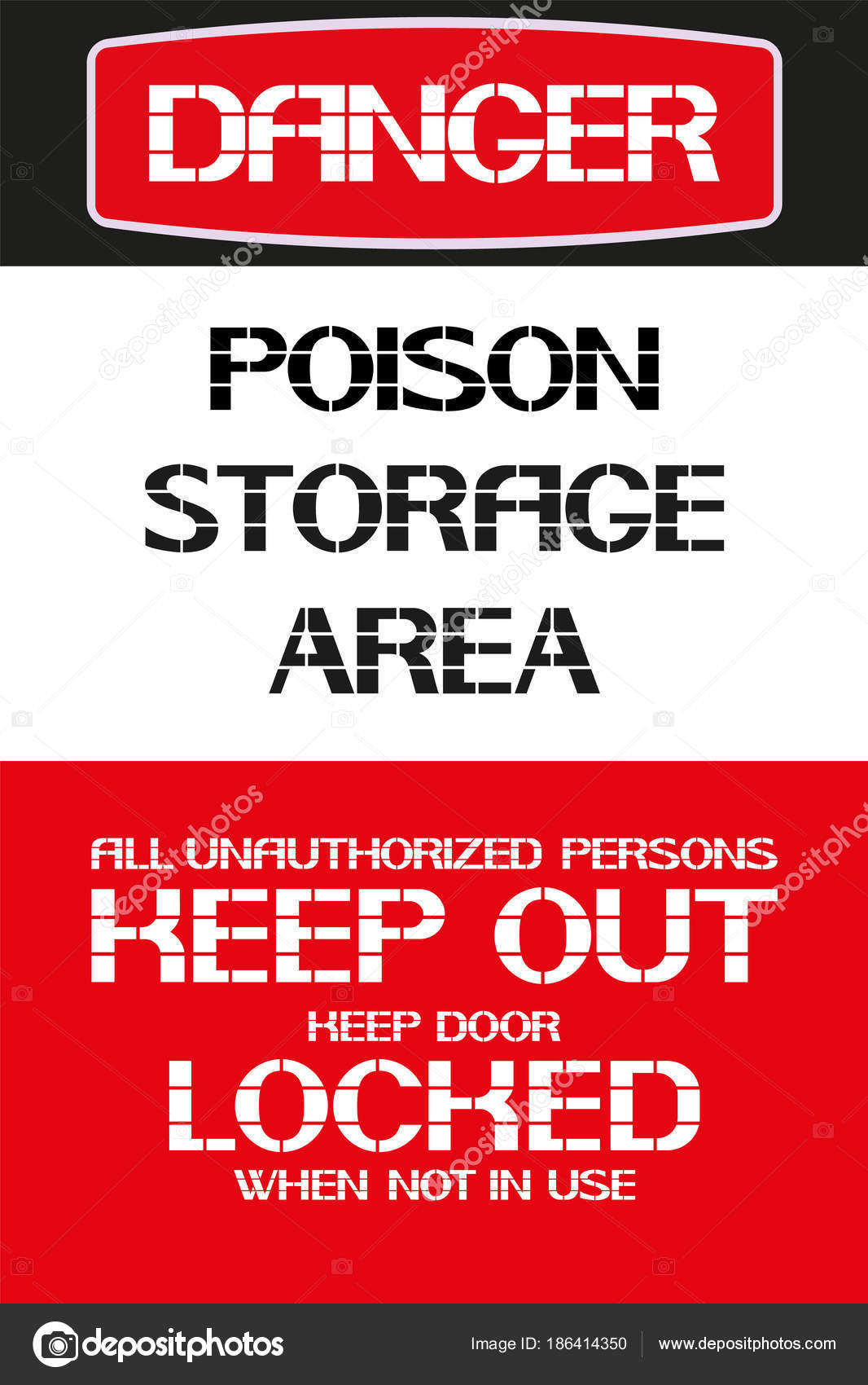 Danger.Poison storage area. Stock Vector Image by ©RifKhasan 186414350