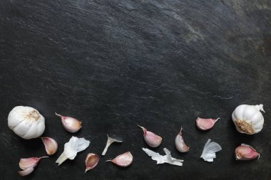 Kopya alanı ile sarımsak kayrak üzerinde düzenleme