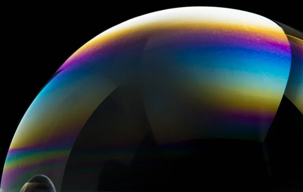 Colors and shapes created in a soap bubble. — Stock Photo, Image