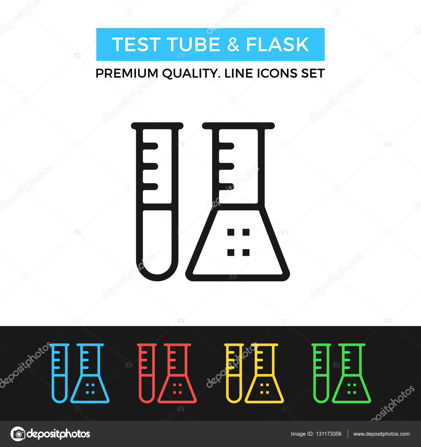 ベクトル試験管とフラスコのアイコン 細い線のアイコン ストックベクター C Magurok5 ベクトル試験管とフラスコのアイコン 細い線のアイコン ストックベクター C Magurok5