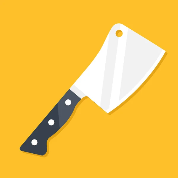 Meat cleaver. Vector icon — Stock Vector