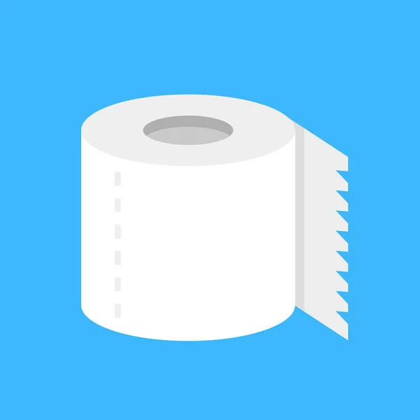 Vector toalett pappersrulle. Platt design. Moderna vektor symbol — Stock vektor