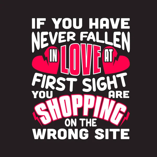 Shopping Quoten Und Slogan Gut Für Shirt Wenn Sie Sich — Stockvektor