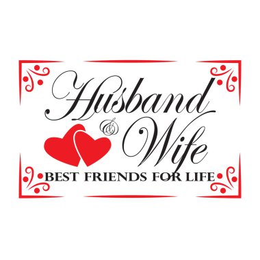 Düğün alıntıları ve slogan tişörte iyi gelir. Karı-koca Ömür boyu En İyi Arkadaşlar.