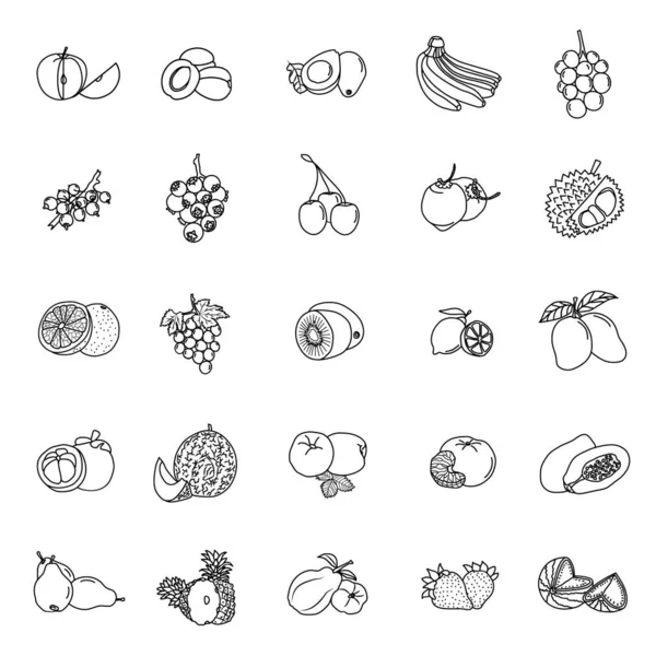 Taslak biçimli Meyve Koleksiyonu