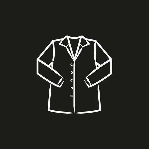 Shirt schets pictogram vectorillustratie — Stockvector