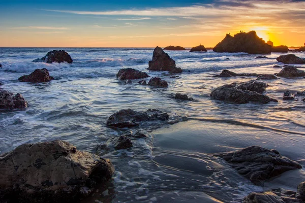 El Matador devlet Beach günbatımı — Stok fotoğraf