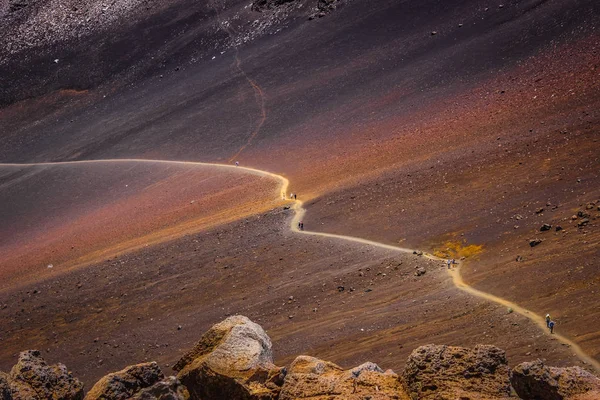 Szlak kraterze Haleakala — Zdjęcie stockowe