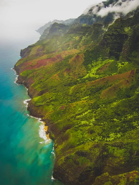 Na Pali Coast Aerial — Stock Photo, Image