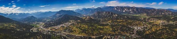 Estes Park antenn Panorama — Stockfoto