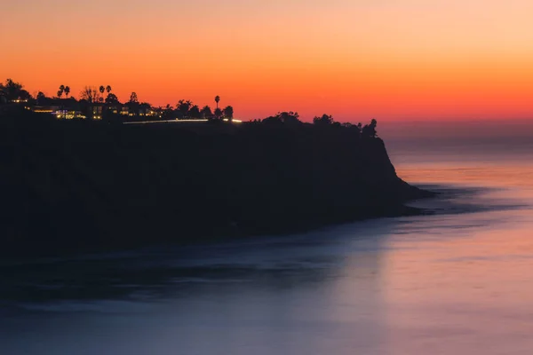 Costa de Palos Verdes após o pôr do sol — Fotografia de Stock