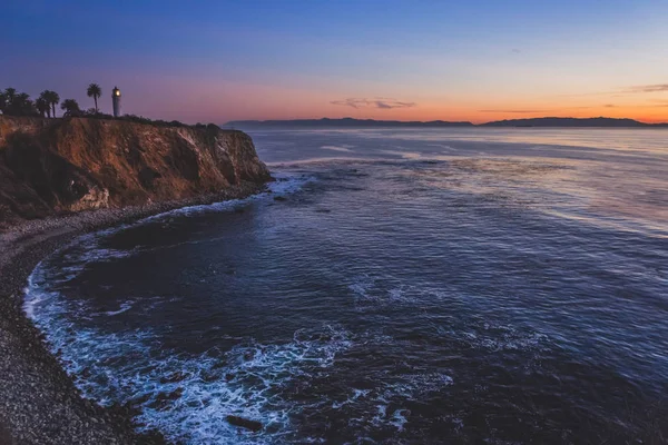 Güzel nokta Vicente deniz feneri günbatımı — Stok fotoğraf