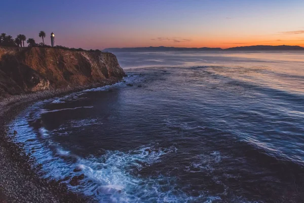 Güzel nokta Vicente deniz feneri günbatımı — Stok fotoğraf