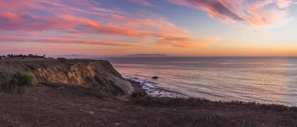 Kleurrijke Sunset gouden Cove — Stockfoto