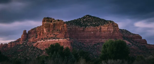 Red Rock σχηματισμοί Long έκθεσης — Φωτογραφία Αρχείου