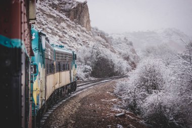Snowy Verde Canyon Railroad clipart