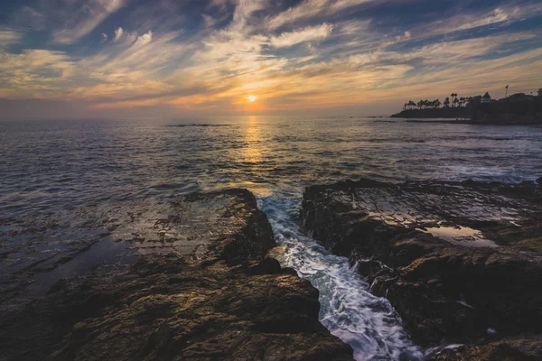 Nurkowie Zatoka zachód słońca — Zdjęcie stockowe