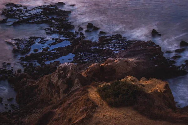 Flat Rock punt na zonsondergang — Stockfoto