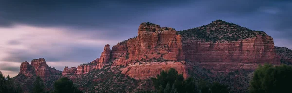 Red Rock σχηματισμοί Long έκθεσης — Φωτογραφία Αρχείου