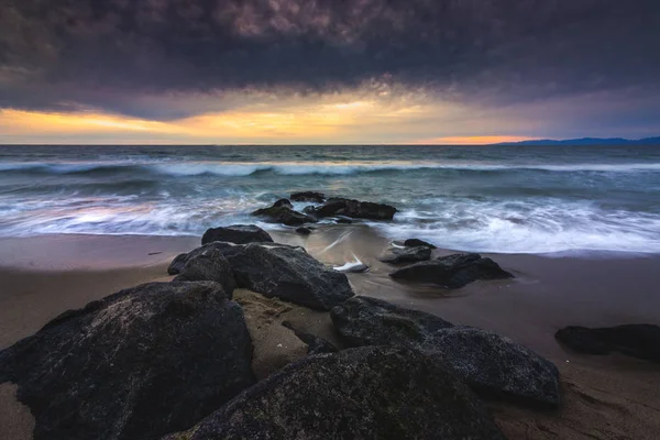 Sonnenuntergang am Strand von Redondo — Stockfoto