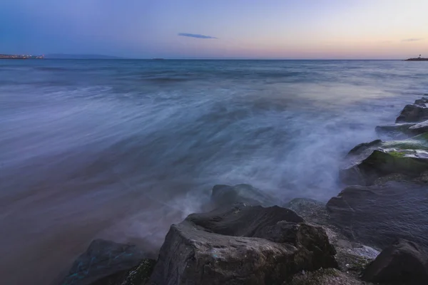 Ayak parmakları Beach günbatımı — Stok fotoğraf