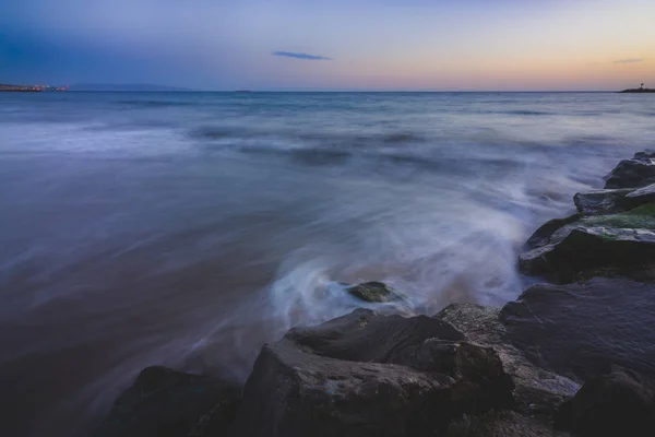 Ayak parmakları Beach günbatımı — Stok fotoğraf