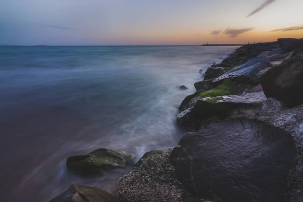 Pôr-do-sol da praia — Fotografia de Stock