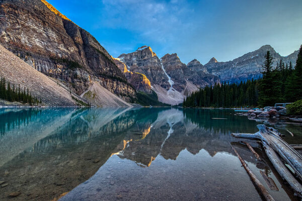 Moraine Lake at Sunset