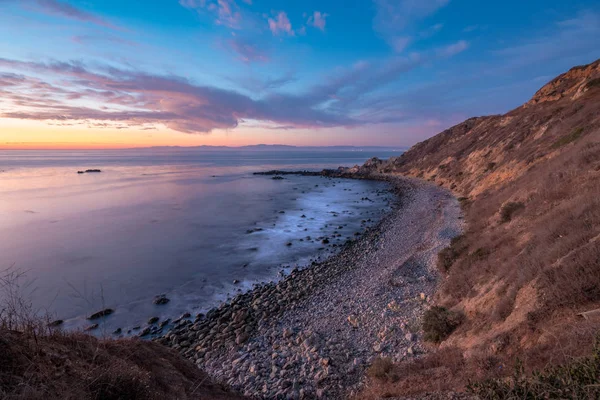 Flat Rock punt na zonsondergang — Stockfoto