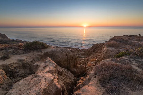 Ponto de navalha ao pôr do sol — Fotografia de Stock