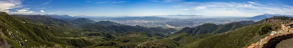 Impresionante Vista Del Valle San Bernardino Desde Las Montañas San — Foto de Stock