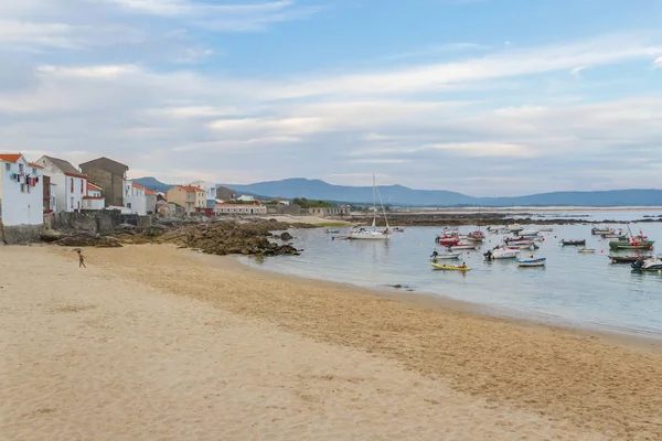 "Corrubedo" pláž v městečku Ribeira — Stock fotografie