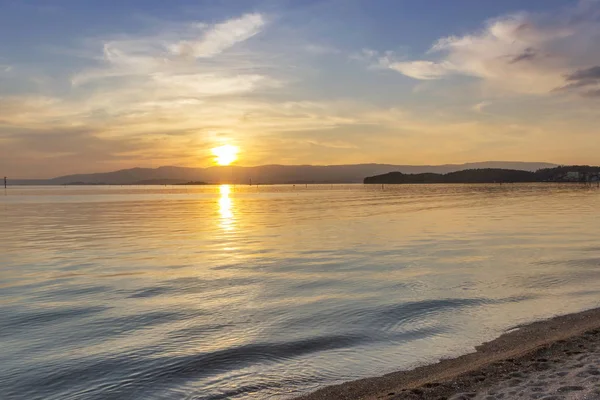 Sunset in Arousa Estuary — Stock Photo, Image