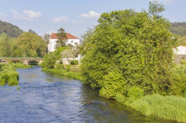 Umia river in Caldas de Reis