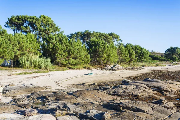 Spiaggia di Gradin nell "isola di Arousa — Foto Stock