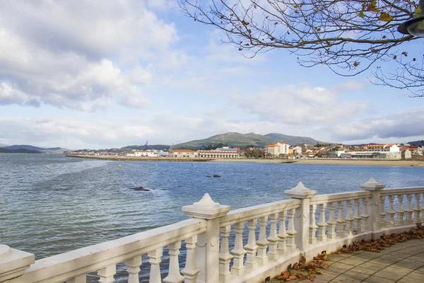 Panoramic view of Vilaxoan fishing village — Stock Photo, Image