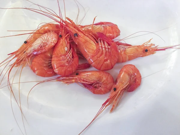 Cooked prawns ration — Stock Photo, Image